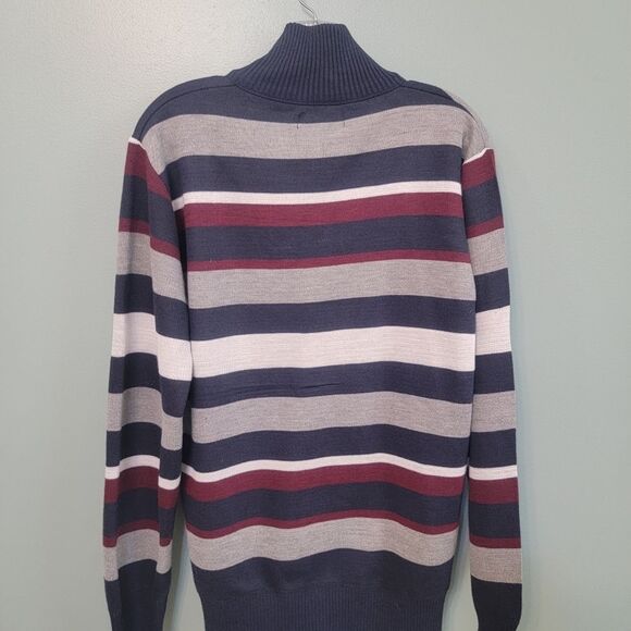 Akademiks Mens Stripe Casual Sweater Cardigan Size Medium‎ - Picture 6 of 6